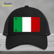 Italy Flag Novelty License Plate Hat Mesh / Black