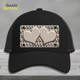 Tan Black Anchor Tan Heart Center Novelty License Plate Hat Mesh / Black