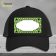 Lime Green Black Anchor Scallop Center Novelty License Plate Hat Mesh / Black