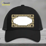 Gold Black Anchor Scallop Center Novelty License Plate Hat Mesh / Black