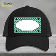 Mint Black Anchor Scallop Center Novelty License Plate Hat Mesh / Black