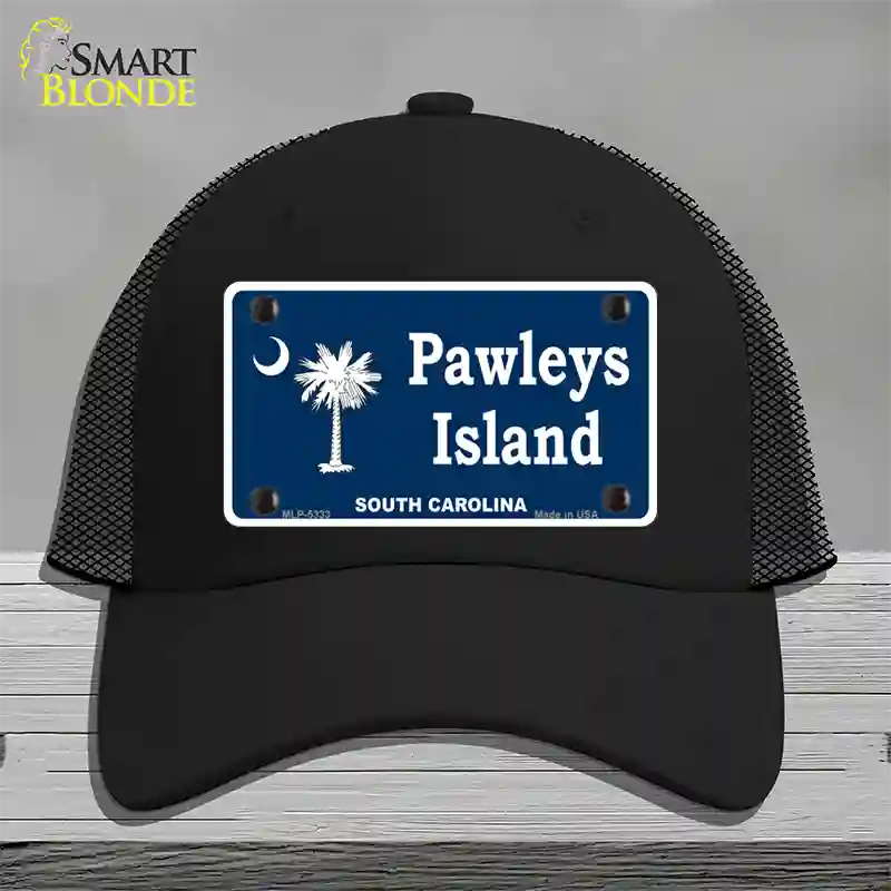 Pawleys Island Novelty License Plate Hat Mesh / Black