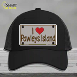 Love Pawleys Island Novelty License Plate Hat Mesh / Black