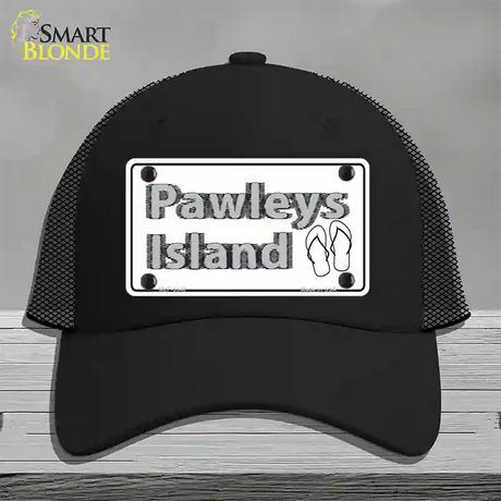 Pawleys Island Flip Flops Novelty License Plate Hat Mesh / Black