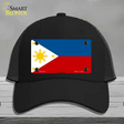 Philippines Flag Novelty License Plate Hat Mesh / Black