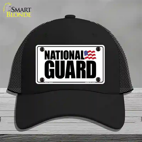 National Guard Novelty License Plate Hat Mesh / Black