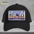 Myrtle Beach South Carolina Novelty License Plate Hat Mesh / Black