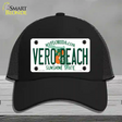 Vero Beach Florida Novelty License Plate Hat Mesh / Black