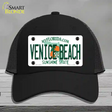 Venice Beach Florida Novelty License Plate Hat Mesh / Black