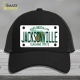 Jacksonville Florida Novelty License Plate Hat Mesh / Black