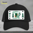 Tampa Florida Novelty License Plate Hat Mesh / Black