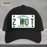 2 Hot Florida Novelty License Plate Hat Mesh / Black