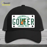 Golfer Florida Novelty License Plate Hat Mesh / Black