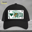 I Love Florida Novelty License Plate Hat Mesh / Black