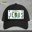 Jesus Florida Novelty License Plate Hat Mesh / Black