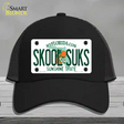 Skool Suks Florida Novelty License Plate Hat Mesh / Black