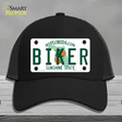 Biker Florida Novelty License Plate Hat Mesh / Black