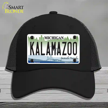 Kalamazoo Novelty License Plate Hat Mesh / Black