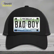 Bad Boy Michigan Novelty License Plate Hat Mesh / Black