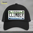 Climber Michigan Novelty License Plate Hat Mesh / Black