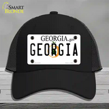 Georgia Novelty License Plate Hat Mesh / Black