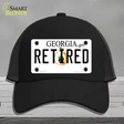 Retired Georgia Novelty License Plate Hat Mesh / Black