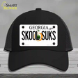 Skool Suks Georgia Novelty License Plate Hat Mesh / Black