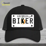 Biker Georgia Novelty License Plate Hat Mesh / Black