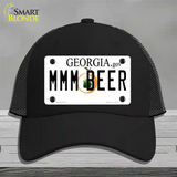 MMM Beer Georgia Novelty License Plate Hat Mesh / Black