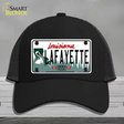 Lafayette Louisiana Novelty License Plate Hat Mesh / Black