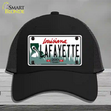 Lafayette Louisiana Novelty License Plate Hat Mesh / Black