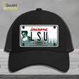 LSU Louisiana Novelty License Plate Hat Mesh / Black