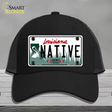 Native Louisiana Novelty License Plate Hat Mesh / Black