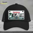 Moms Taxi Louisiana Novelty License Plate Hat Mesh / Black