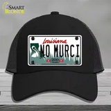 No Murci Louisiana Novelty License Plate Hat Mesh / Black