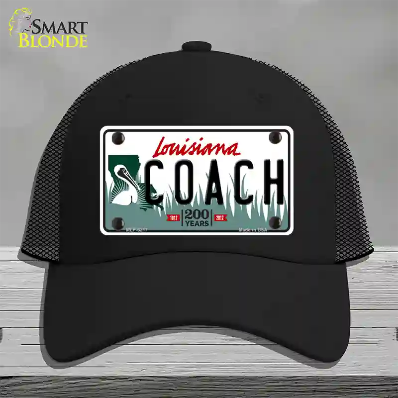 Coach Louisiana Novelty License Plate Hat Mesh / Black