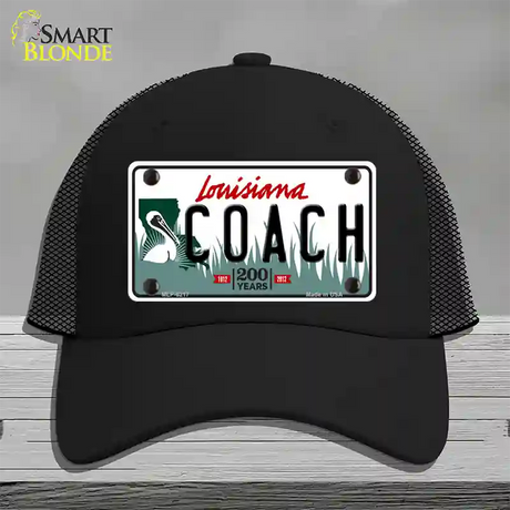 Coach Louisiana Novelty License Plate Hat Mesh / Black