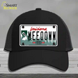 Meeooww Louisiana Novelty License Plate Hat Mesh / Black