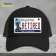 Retired Oklahoma Novelty License Plate Hat Mesh / Black