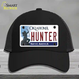 Hunter Oklahoma Novelty License Plate Hat Mesh / Black