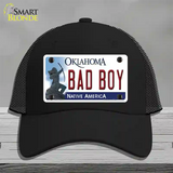 Bad Boy Oklahoma Novelty License Plate Hat Mesh / Black