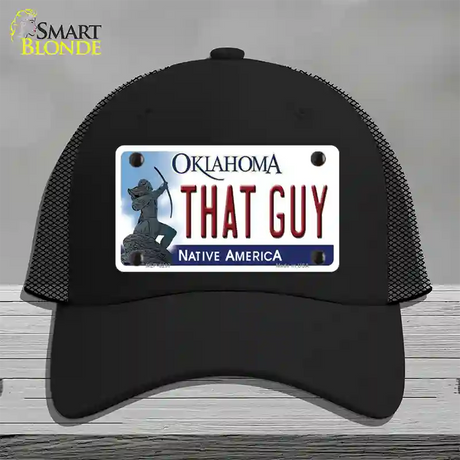 That Guy Oklahoma Novelty License Plate Hat Mesh / Black