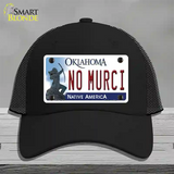 No Murci Oklahoma Novelty License Plate Hat Mesh / Black