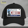 Meeooww Oklahoma Novelty License Plate Hat Mesh / Black