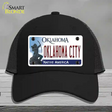 Oklahoma City Oklahoma Novelty License Plate Hat Mesh / Black