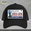 Broken Arrow Oklahoma Novelty License Plate Hat Mesh / Black