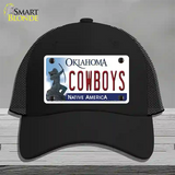 Cowboys Oklahoma Novelty License Plate Hat Mesh / Black