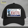 Beautiful Oklahoma Novelty License Plate Hat Mesh / Black