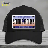 South Carolina Novelty License Plate Hat Mesh / Black