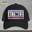 Retired South Carolina Novelty License Plate Hat Mesh / Black